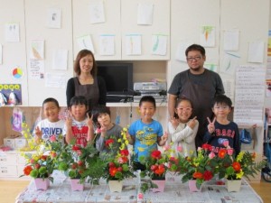 講師の花屋さんと記念撮影