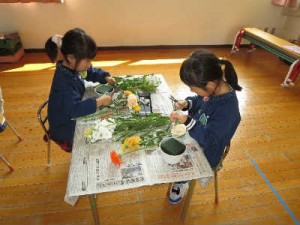 子ども達の作業風景