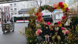 LRT・次世代型市内電車とのツーショット